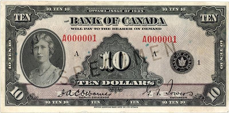 $10 — front (The First Series)