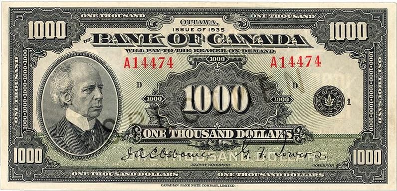 $1000 — front (The First Series)
