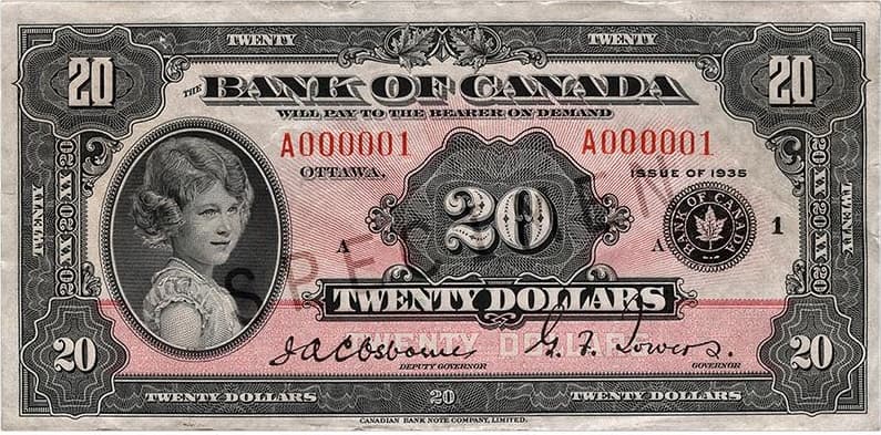 $20 — front (The First Series)