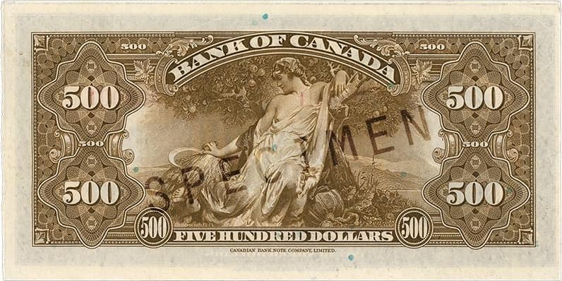 $500 — back (The First Series)