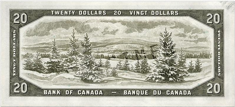 $20 — back (The Canadian Landscape Series)