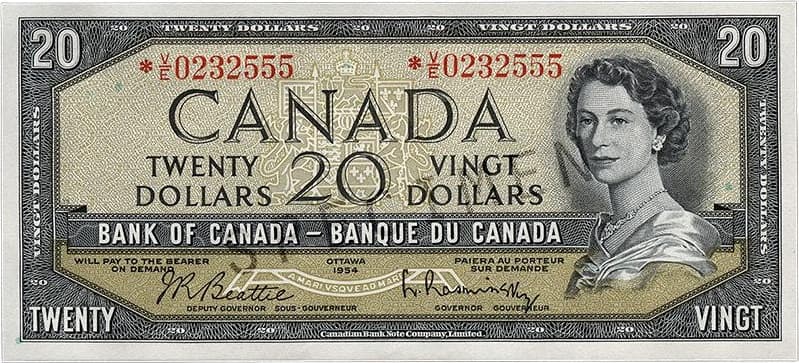$20 — front (The Canadian Landscape Series)