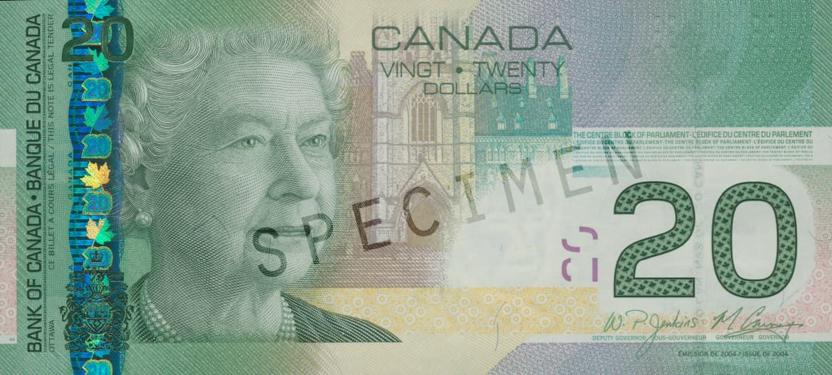 $20 — front (The Canadian Journey Series)