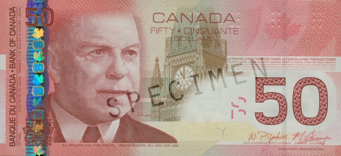 $50 — front (The Canadian Journey Series)
