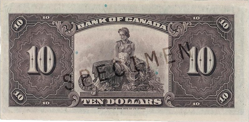 $10 — back (The First Series)