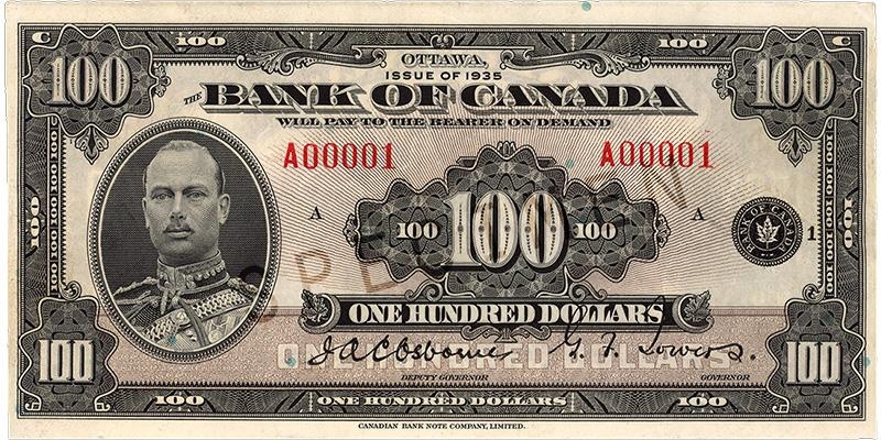 $100 — front (The First Series)