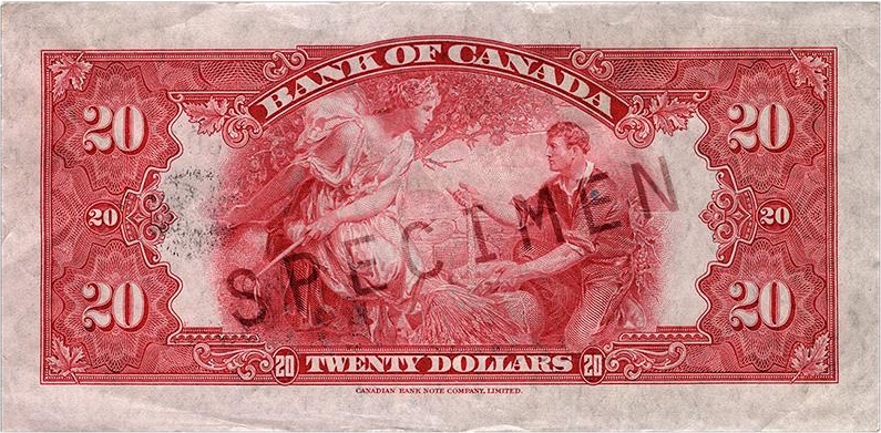 $20 — back (The First Series)