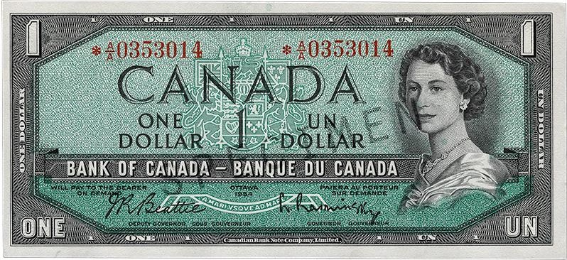 $1 — front (The Canadian Landscape Series)
