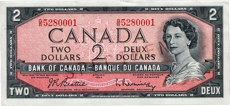 $2 — front (The Canadian Landscape Series)