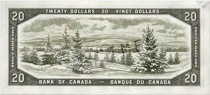 $20 — back (The Canadian Landscape Series)