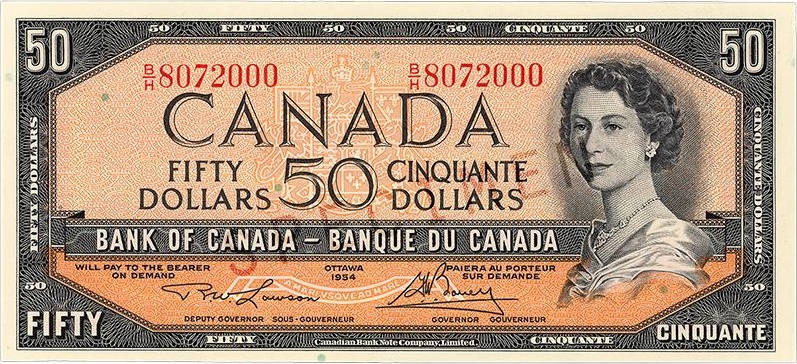 $50 — front (The Canadian Landscape Series)