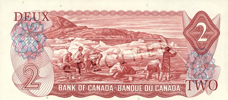 $2 — back (The Scenes of Canada Series)