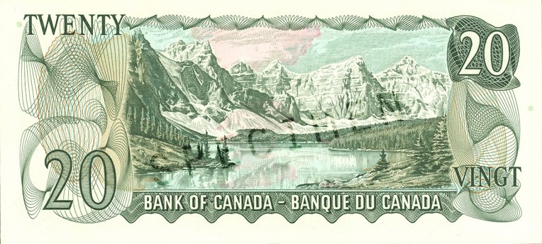 $20 — back (The Scenes of Canada Series)