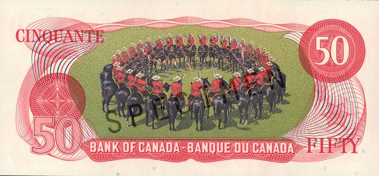 $50 — back (The Scenes of Canada Series)