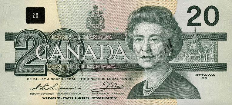 $20 — front (The Birds of Canada Series)